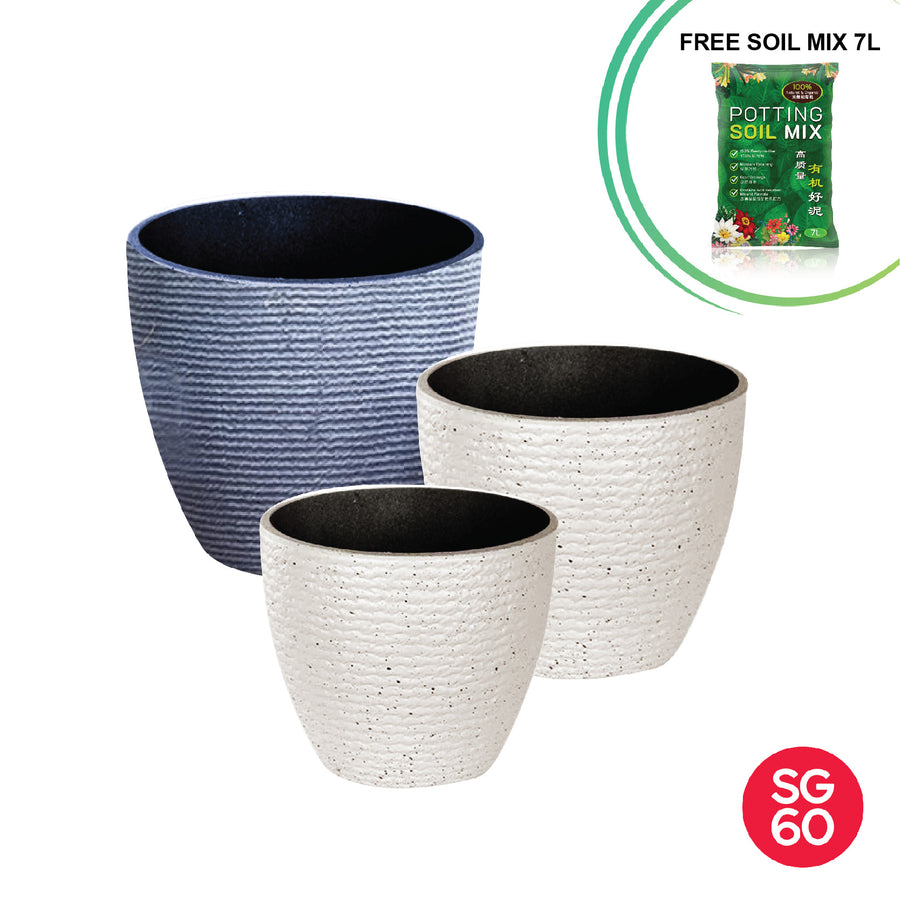 Half Oval Planter Pot