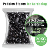 Pebbles Stone – Glossy Black