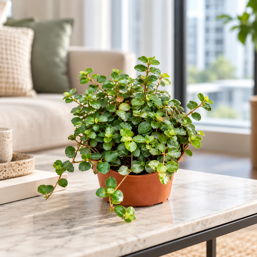 Pilea small leaf plant